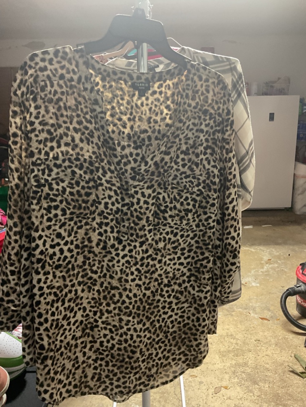 Torrid Leopard Print Top in Beige, Black & Brown
